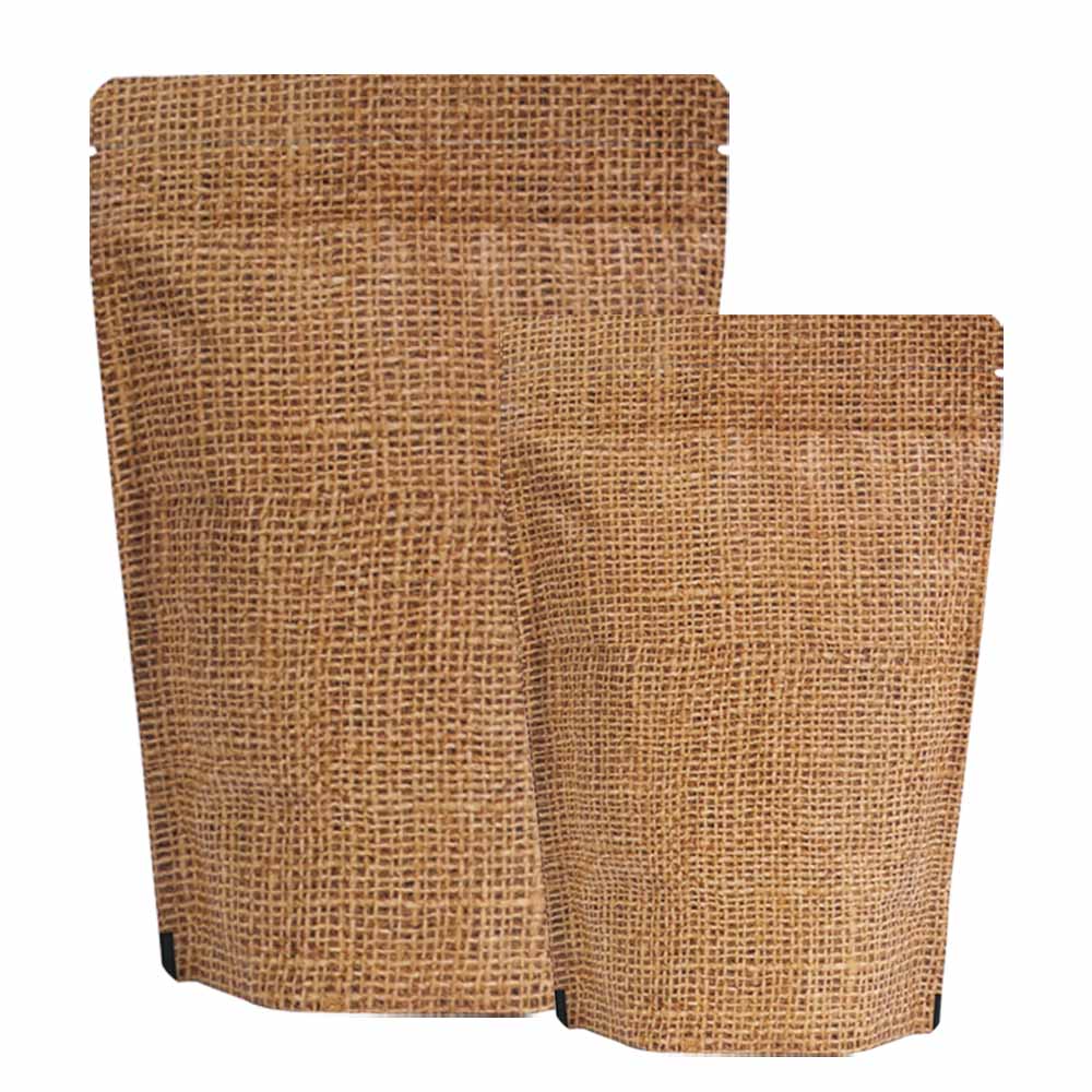 Jute Look standup pouches