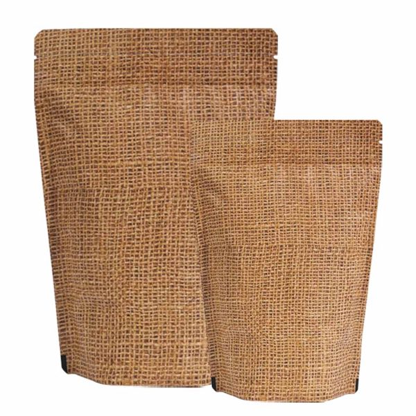 Jute Look standup pouches