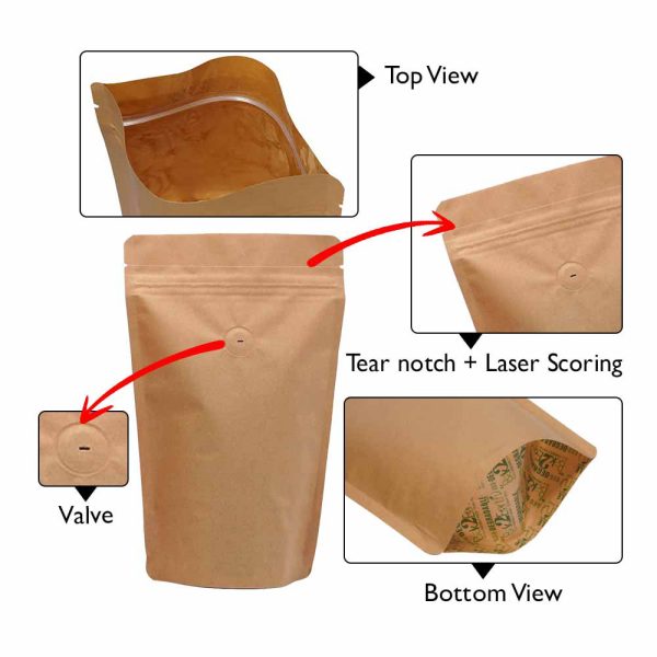 eco friendly pouches with valve